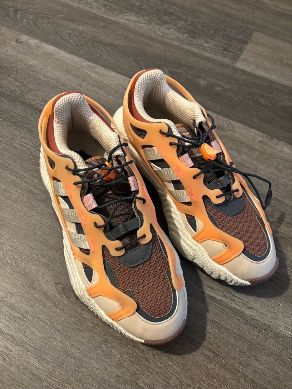 adidas Women's Orange, Brown & Black Athletic Sneakers